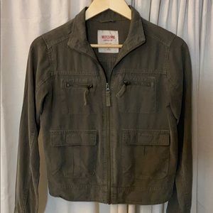 Green utility jacket